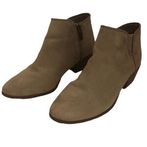 CIRCUS Sz 7 "Preston" Booties by Sam Edelman Taupe Suede Like Women's Boots Shoe